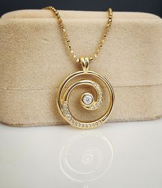 Balance Symbol, Gold Symbol, Symbol Of Balance, Spiral Pendant, Diamond Pendants Designs, Wedding Ring Necklaces, Life Symbol, Diamond Pendants, Circle Of Life