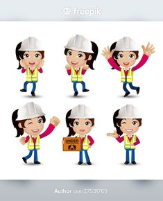 a woman in construction gear poses for the camera with her hands up and two thumbs up