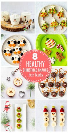 eight healthy christmas snacks for kids