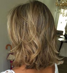 Tousled Bronde Lob Hairstyle Shoulder Length Bob, Lob Hairstyle, Penteado Cabelo Curto