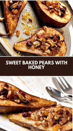 Sweet Baked Pears With Honey recipe made of ripe pears, honey, and cinnamon it serves 4 and takes about 30 minutes to prepare. A healthy yet indulgent dessert, perfect for a cozy night in or as a special treat for guests. Baked Pears With Goat Cheese, Quick Pear Dessert, Roasted Fruit Dessert, Pear Healthy Recipes, Recipes With Pears Desserts, Easy Pear Dessert Recipes, Cooked Pears Recipes, Baked Pears With Cinnamon And Honey, Fresh Pears What To Do With