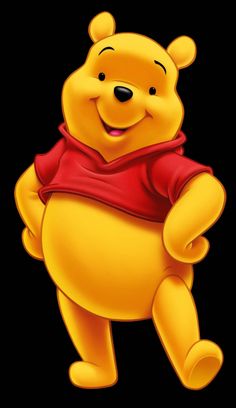 a winnie the pooh character sitting down