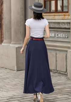 "You'll feel ultra chic and modern wearing the A Line skirt throughout the year, the long skirt will be a prefect on for your summer spring. DETAIL *50% Linen, 50% cotton *No Liner *Two side pockets *Back elastic waistband *Right Hidden Zipper closure *Ankle length effect * Perfect for Summer and spring *Machine Washable in Warm/Cold Water/Do not bleach /Mid-iron /Hang Dry *Great for Daily Wear/Wedding/Bridesmaid Dresses/Vacation/Date Night/Graduation Ceremony/Christmas Party etc. * More color s Solid Color Maxi Dress For Work, Chic Full-length Solid Color Skirt, Flowy Solid Color Maxi Skirt, Summer Full Length Maxi Skirt For Workwear, Summer Workwear Full-length Maxi Skirt, Flowy Full-length Skirt With Pockets, Summer Workwear Maxi Skirt, Full-length Flowy Skirt With Pockets, Full Length Flowy Skirt With Pockets