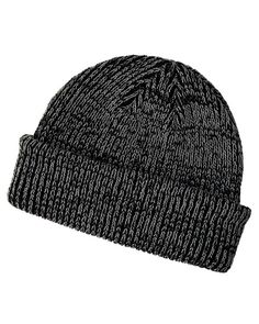 Ribbed Marled Beanie - BLACK/ GRAY - OS | Big Accessories Ribbed Marled Beanie Hat in Black/Gray | Acrylic Blend Wholesale Hats, Wholesale T Shirts, Beanie Black, Slouch Beanie, Red Marks, Vintage Soft, Knit Cap, Textured Knit, Heather Black