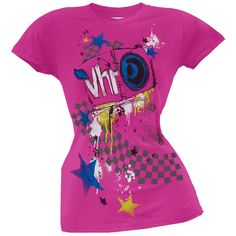 Vh1 - Speakers Juniors T-Shirt Juniors T-Shirts Old Glory LG Pink Scene Kid Outfits, Scene Shirts, Scene Emo Fashion, Scene Clothing, T Shirt Blanket, Scene Shirt, Scene Outfits, Scene Fashion, Scene Kids