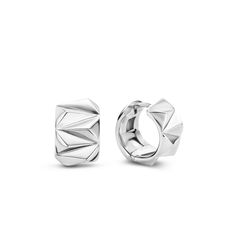 Rebel Silver 14MM Huggie Earrings by Ti Sento - Available at SHOPKURY.COM. Free Shipping on orders over $200. Trusted jewelers since 1965, from San Juan, Puerto Rico. Gold Trend, Wrist Wear, Men Earrings, Bold Design, Sterling Silver Earrings Studs, Silver Hoops, Huggies Earrings, Silver Hoop Earrings, Sterling Silver Earrings