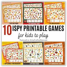 10 easy and fun printable games for kids to play