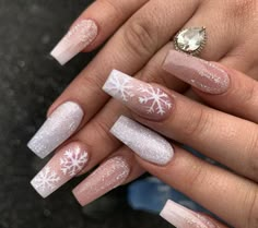 Christmas Acrylics, Nails Colour, Nagel Design, Ombre Acrylic Nails, Winter Nails Acrylic, Christmas Gel Nails, Christmas Nails Acrylic, Coffin Nails Long