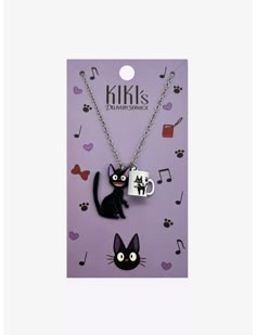 Studio Ghibli® Kiki's Delivery Service Jiji Mug Necklace Jiji Mug, Studio Ghibli Kiki's Delivery Service, Ghibli Kiki's Delivery Service, Bakery Treats, Kiki Delivery, Kiki's Delivery Service, Christmas Snow Globes, 20 Gifts, Anime Gifts