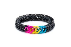 Make a statement without words by wearing this subtle pansexual bracelet, minimalist interlocking bracelet. Perfect for everyday wear, this stretchy bracelet is comfortable and will give your style a pop. Whether you prefer a classic look or something that represents a different flag, it's the perfect addition to any outfit. Plus, make it a BFF bracelet to show your support and appreciation for the special people in your life! With endless possibilities, don't wait; get your pride bracelet today Pansexual Outfits, Pansexual Bracelet, Bracelet Bff, Bff Bracelet, Pan Pride, Different Flags, Interlocking Design, Bff Bracelets, Bisexual Flag