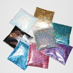 Rainbow Silver, Gold, Rose, Ultrafine White, Purple, Teal, Black andTurquoise SOLVENT RESISTANT 0.015 Hex Sparkle Fine Glitter Glitter Tumblr, Glitter Photography, French Manicures, Glitter Pictures, Glitter Fashion, Cosmetic Grade Glitter, Nail Art Glitter, Glitter Crafts, Cosmetic Glitter