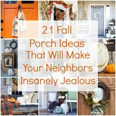 21 Fall Porch Ideas That Will Make Your Neighbors Insanely Jealous Simple Front Porch Ideas, Simple Front Porch, Fall Porch Ideas, Fall Front Porch Ideas, Image Halloween, Casa Country, Porch Decorations, Halloween Tattoo, Fall Deco