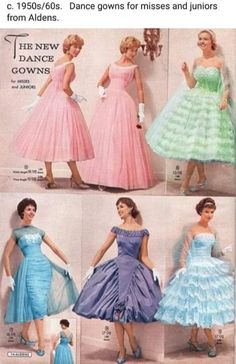 50s Prom Dresses, 1950s Prom Dress, Vintage Dress Sewing Patterns, Vintage Bridesmaid Dresses, 80s And 90s Fashion, Vintage Prom, Prom Dresses Vintage, Vintage Gowns