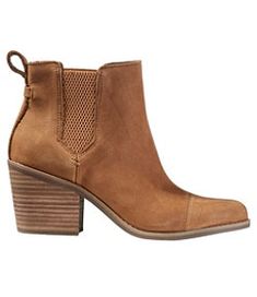 #LLBean: Women's TOMS® Everly Chelsea Boots, Nubuck Toms Everly Bootie, Gore Tex Boots, Womens Casual Boots, Heeled Chelsea Boots, Closet Renovation, Womens Waterproof Boots, Cozy Boots, Tan Shoes, Chelsea Boots Women