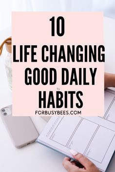 life changing habits Best Daily Habits, Habits To Track, Small Daily Habits, Habits For A Better Life, Habits To Change Your Life, Habits To Change, Good Leadership Skills