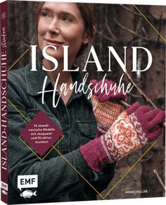 the cover of island handschuhe is shown with a woman holding a tree branch