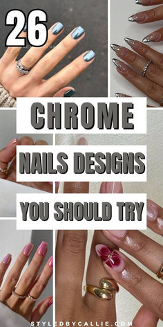 chrome nails Ombre Chrome, Blending Colors, Everyday Glam