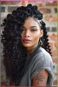 Here's a quick and easy hairstyle for your shorthair or longhair! You can try this for a casual outing, school or a date night. Save this step-by-step hair tutorial for later. Crochet Braids Hairstyles Curls, Jumbo Twists, Easy Bun Hairstyles For Long Hair, Weave Hairstyles Braided, Inspiration Pics, Faux Locs Hairstyles, Twist Braid Hairstyles, Protective Hairstyles Braids, Crochet Braids Hairstyles