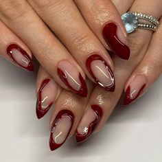 Dark Red Nails, Chic Nail Art, October Nails, Plaid Nails, Nagel Tips, Burgundy Nails, Minimalist Nails, Fire Nails, Funky Nails