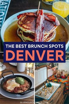 the best brunch spots in denver, collage with text overlays