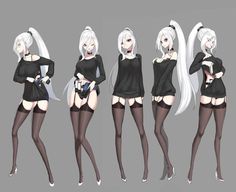 Clothing Design Sketches, Animation Art Character Design, Figure Poses, Cyberpunk Art, Anime Drawings Tutorials, Cute Anime, Character Design References, Cute Anime Pics