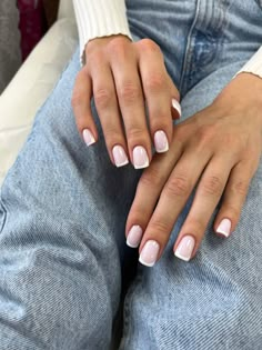 Clean French Tip Nails, Natural Nails Manicure, French Manicure Nails, Shadow Photography, Nails Only, Manicure Nails, Clean Aesthetic, Colorful Nail Designs, Manicure Ideas