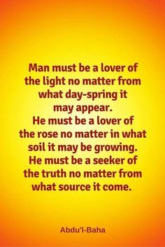 an orange and yellow background with the words, man must be a lover of the light no matter from what day - spring it may appear