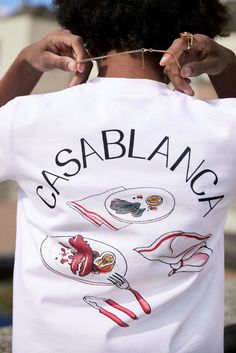 Casablanca T Shirt, Casablanca 2023, Casablanca Clothing, Casablanca Shirt, Vintage Bowling Shirts, Cool Shirt Designs, Emb Designs, Silk Shirts, Pastel Designs