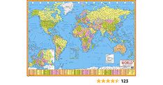 the world map is shown with four stars