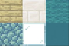 an image of some blue and white squares in the same color scheme as well as other colors