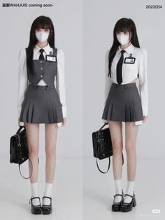 School Uniforms Korean, Korean School Outfits Uniform, School Outfits Japan, Girl Uniform, High School Outfits Uniform, High School Aesthetic Outfit, Korean School Uniform Outfits, Uniform For School, Japan Uniform Aesthetic