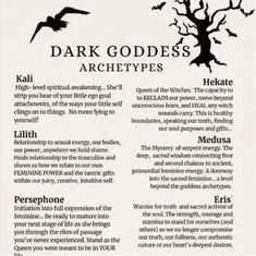 an article about dark goddess archetys