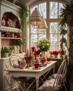 Scandinavian Small Kitchen, Small Kitchen Decor Ideas, French Farmhouse Christmas, Country French Kitchen, Cozy Christmas Living Room, Cozy Scandinavian, Decorations Living Room, Christmas Home Decor Ideas, Christmas Living Room