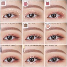 Eyeshadow Tutorial Korean, Korean Girl Makeup, Quotes For Boyfriend, Korean Makeup Tips, Korean Makeup Look, Cute Eyeshadow Looks, Doll Eye Makeup, Korean Eye Makeup, Japanese Makeup