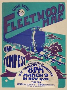 an old poster for the fleet wood and tempest fest