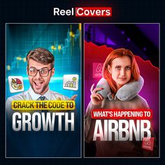 two people are featured in this ad for airbn's real coverrs, which is