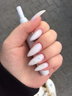 Opal Nails, Sky Nails, Drip Nails, Pointed Nails, Vibrant Nails, Work Nails