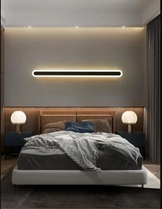 Nordic Led Flush Wall Sconce In Warm/White Light - Elongated Bar Design 16/23.5/31.5 W Acrylic Stripped Wall, Led Wand, Long Walls, Wall Lamps Bedroom, Mode Design, Room Lamp, Living Room Decor Modern, Led Wall Lamp, Led Wall Lights