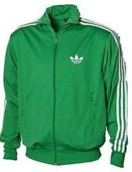 Adidas Firebird Track Top in Green/White Adidas Track Top, Adidas Firebird, Adidas Retro, Retro 3, Classic Football, Adidas Tracksuit, Sergio Tacchini, Tracksuit Tops, Stripe T Shirt