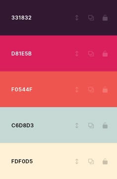 the font and numbers on this color scheme are all different colors, but there is no image