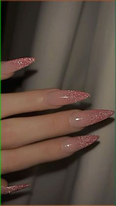 #nails #nailart #nailsofinstagram #manicure #gelnails #nailsoftheday #nailsart #nail #beauty #naildesign #nailsnailsnails #nailtech #nailsdesign #acrylicnails #nailsonfleek #nailstagram #naildesigns #nailartist #u #instanails #nailinspo #nailstyle #nailpolish #gelpolish #inspire #nailswag #nailsalon #love #longnails #explorepage Medium Length Sparkly Nails, Christmas Nude Nails Acrylic, Cute Glossy Nails, New Years Nails Ballerina, Engagement Nail Inspiration, Club Nails Night, Cloudy Nail Design, Nude And Gold Glitter Nails, Neutral Glitter Nails Acrylic