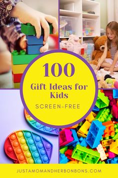 100 toys that will keep your children entertained, active, exploring, learning, and creative WITHOUT the use of a screen! #screenfreetoys #toomuchscreentime #getoutside #useyourimagination #playtime #ultimatetoylist #holidaygiftideas #christmasgiftideas Parallel Parenting, Free Gift Idea, Rainbow Activities, Diy Preschool, Homeschool Crafts, Gift Ideas For Kids, Diy Pantry, Parents Quotes Funny, Kids Treat