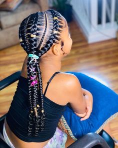 Winter Natural Hairstyles, Girls Braided Hairstyles Kids, Kid Braid Styles, Feed In Braids Hairstyles, Hairstyles Braided