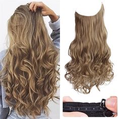 Category:Extension; Gender:Women's; Quantity:1 PCS; Occasion:Party Evening Wear,Daily Wear,Party / Evening,Vacation,Birthday; Age Group:Adults; Hair Extension Type:Pre Looped; Hair Material:Synthetic Hair; Texture:Curly; Length:20 inch; Heat Resistant:Yes; Listing Date:08/03/2023; Can Be Permed:No; Unit Weight:0.288 Headband Hair Extensions, Fake Hair Pieces, Hair Stayl, Brown With Blonde Highlights, Hair Extension Clips, Straight Hair Extensions, Long Hair Extensions, Halo Hair Extensions, Hairpieces For Women