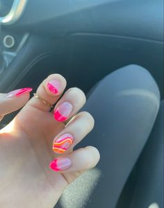 almond shaped pink french tip Almond Shaped Beach Nails, Summer Beach Nails Almond, Cute Almond Shaped Acrylic Nails, Summer Tips Nails, Vibrant Summer Nails Almond, Beach Vacation Nails Almond Shape, Cute Summer Nails Almond Shape, Bright Spring Nail Designs, Almond Shaped Nails Designs Summer