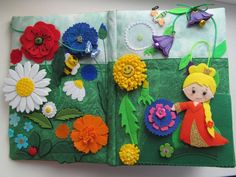 Felt Activity Book, Montessori Books, Felt Stories, Fancy Flowers, Sensory Book