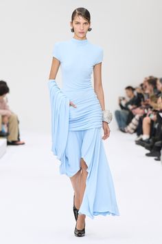 Acne Studios Spring 2025 Ready-to-Wear Runway, Fashion Show & Collection Review [PHOTOS] Sheer Clothing, Fashion Design Portfolio, Ballroom Dress, Couture Runway, Spring Fashion Trends, Spring Dress, Formal Gowns