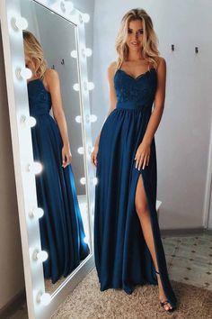 Blue Lace Prom Dress, Prom 2020, Prom Dress Ideas, Fishtail Braid, Lace Formal Dress, Plus Size Formal, Unique Prom Dresses, Blue Evening Dresses, Cute Prom Dresses