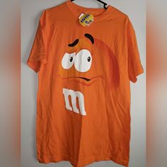 Nwt Orange M&Ms Tshirt Unisex , Size Adult Medium Scene Shirt, Spring Clothes, Orange Shirt, Fall Clothes, Original Character, Winter Clothes, Fit Inspo, Summer Clothes, Fitness Inspo