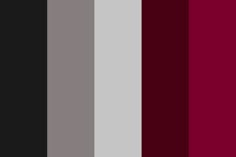 the color scheme is red, grey and black with some white in it's center